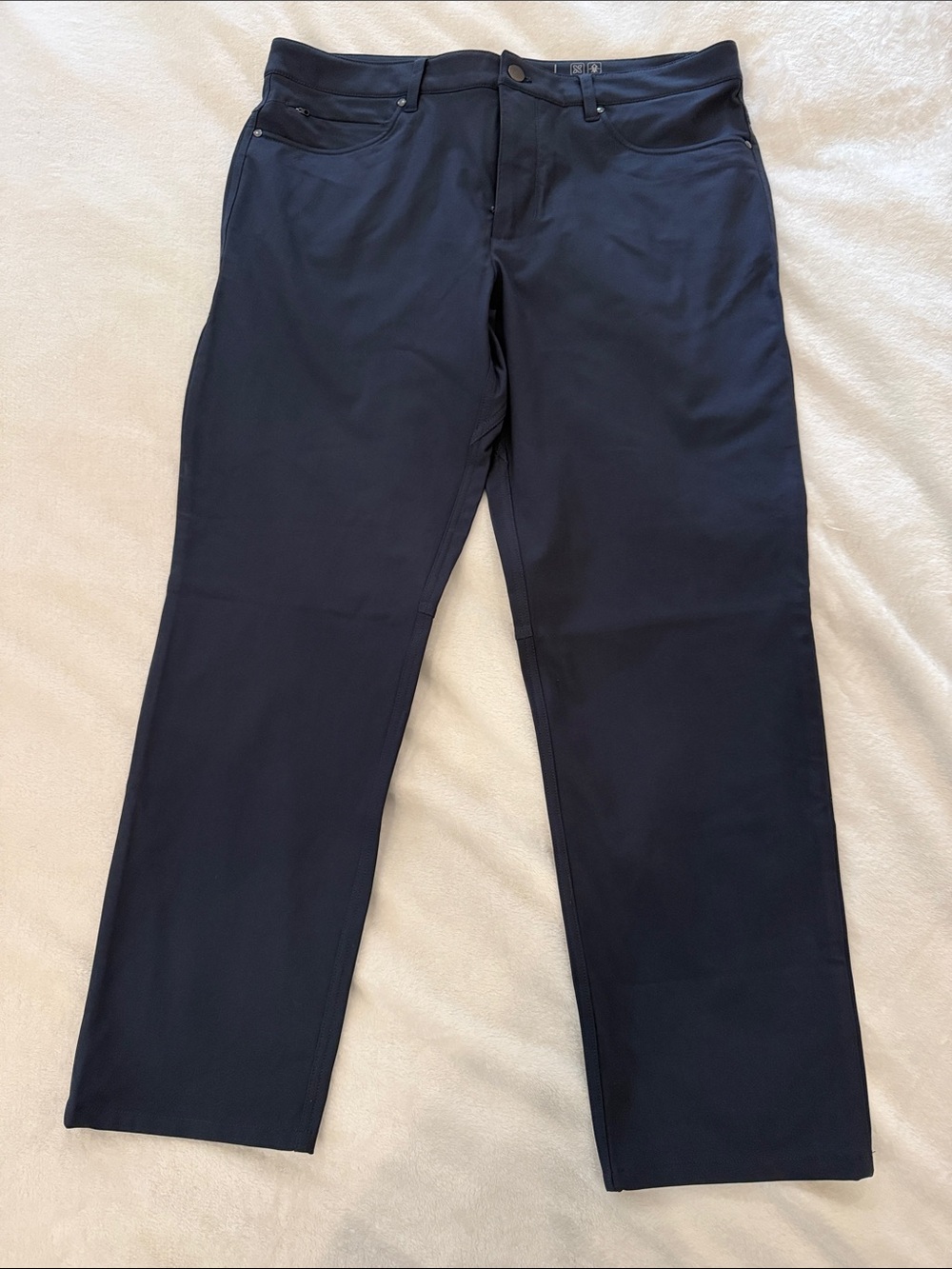 7 Diamonds Men's Navy Straight‑Fit Chinos